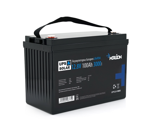 Акумуляторна батарея MERLION LiFePO4 12.8V 100AH (1866639021)